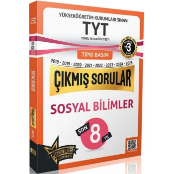 TYT Son 8 Yıl Sosyol Bilimler Çıkmış Sorular-Lider Karması Yayınları