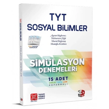 TYT Sosyal Bilimler Deneme Sınavı Simülasyon- 3D Yayınları