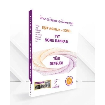 TYT Tüm Dersler Soru Bankası Eşit Ağırlık Sözel - Karekök Yayınları