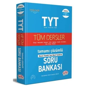 TYT Tüm Dersler Soru Bankası Mavi Kitap - Editör Yayınları