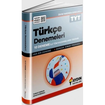 TYT Türkçe Deneme 10 Lu-Aydın Yayınları