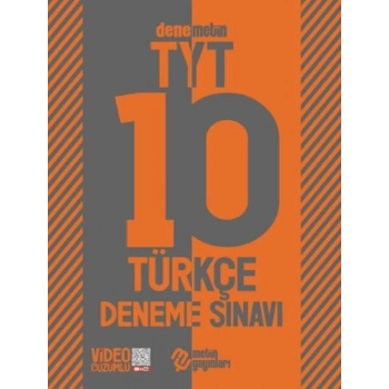TYT Türkçe Deneme Sınavı 10lu - Metin Yayınları