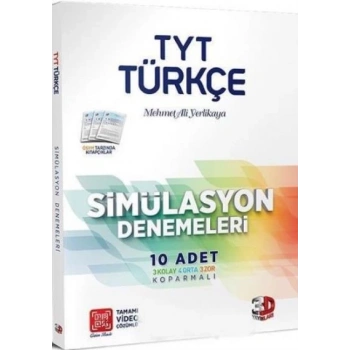 TYT Türkçe Deneme Sınavı 3D - 3D Yayınları