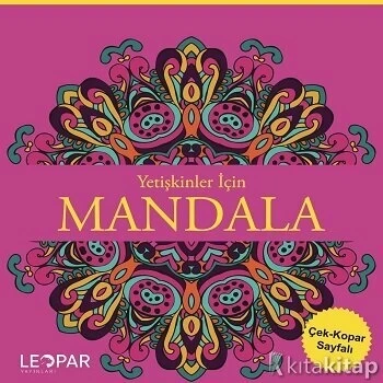 Yetişkinler İçin Mandala-Pembe-Leopar Yayınları