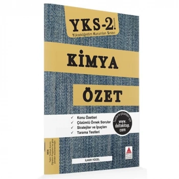 YKS 2.Oturum Kimya Özet Delta Kültür Yayınları