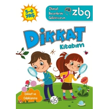 Zihinsel Becerilerimi Geliştiriyorum-Dikkat Kitabım 5-6 Yaş - Buçe Dayı - Kukla Yayınları