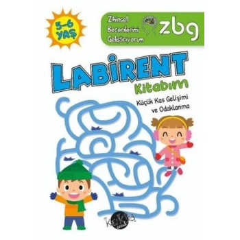Zihinsel Becerilerimi Geliştiriyorum-Labirent Kitabım 5-6 Yaş - Buçe Dayı - Kukla Yayınları