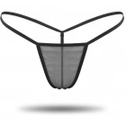 3lü Renkli Transparan Tül String Tanga TM0369