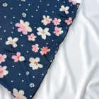 Çiçek Desenli Mavi Askılı Gecelik