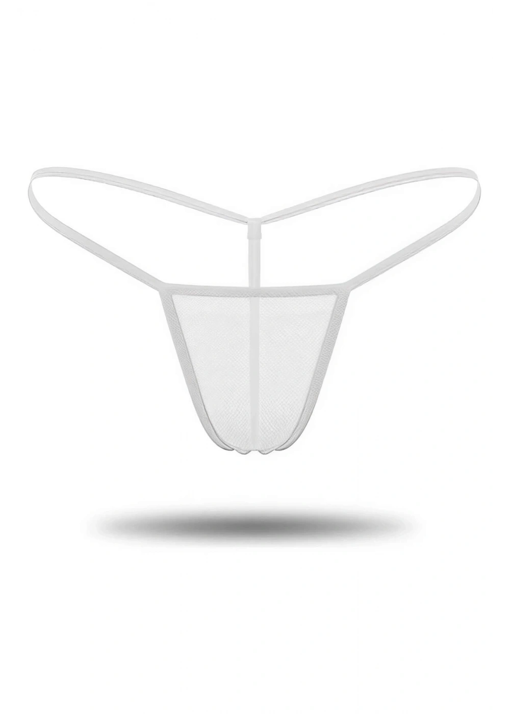 Beyaz Transparan Tül String Tanga TM0368