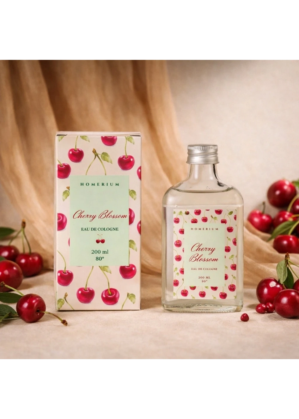 Cherry Blossom Parfümlü Kolonya Kiraz Çiçeği 200 ml Çam Şişe