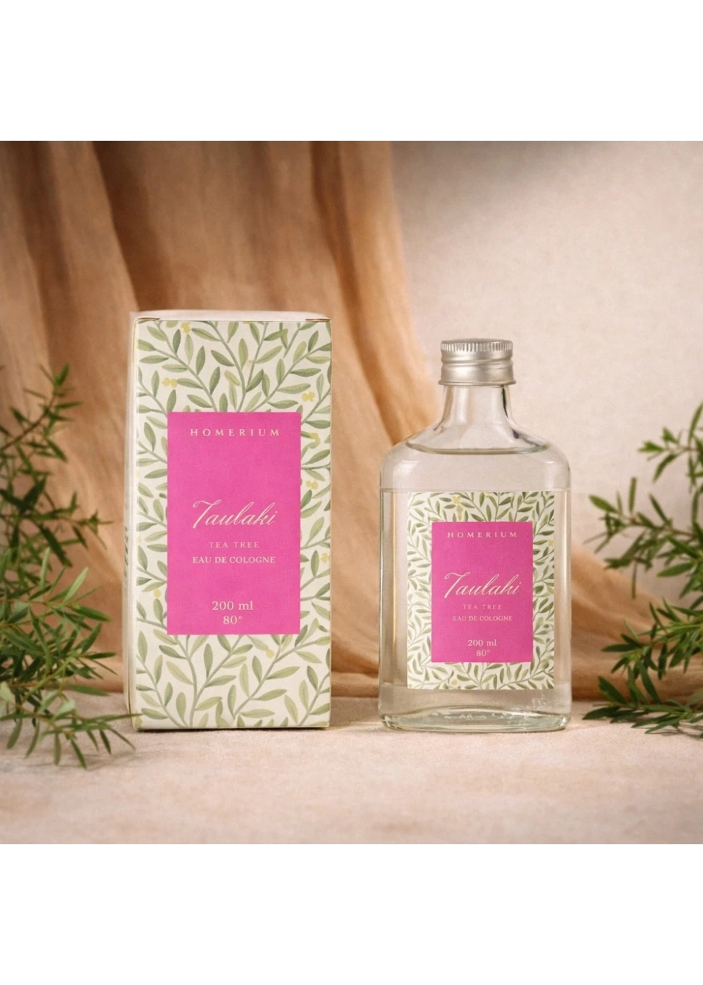 Tsubaki Parfümlü Kolonya Çay Ağacı 200 ml Cam Şişe