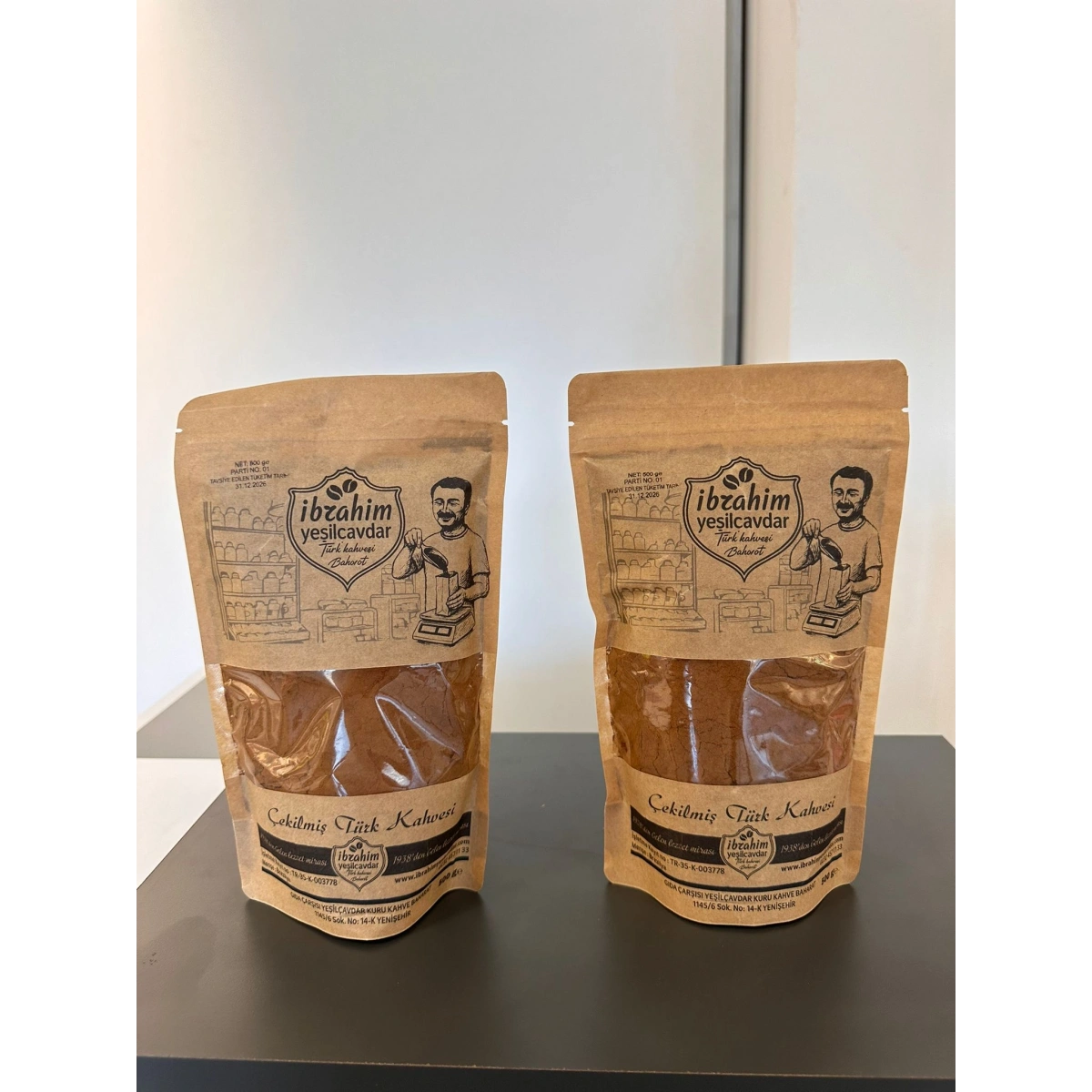 İbrahim Yeşilçavdar Orta Kavrulmuş Türk Kahvesi 500 Gr. X 2 Adet