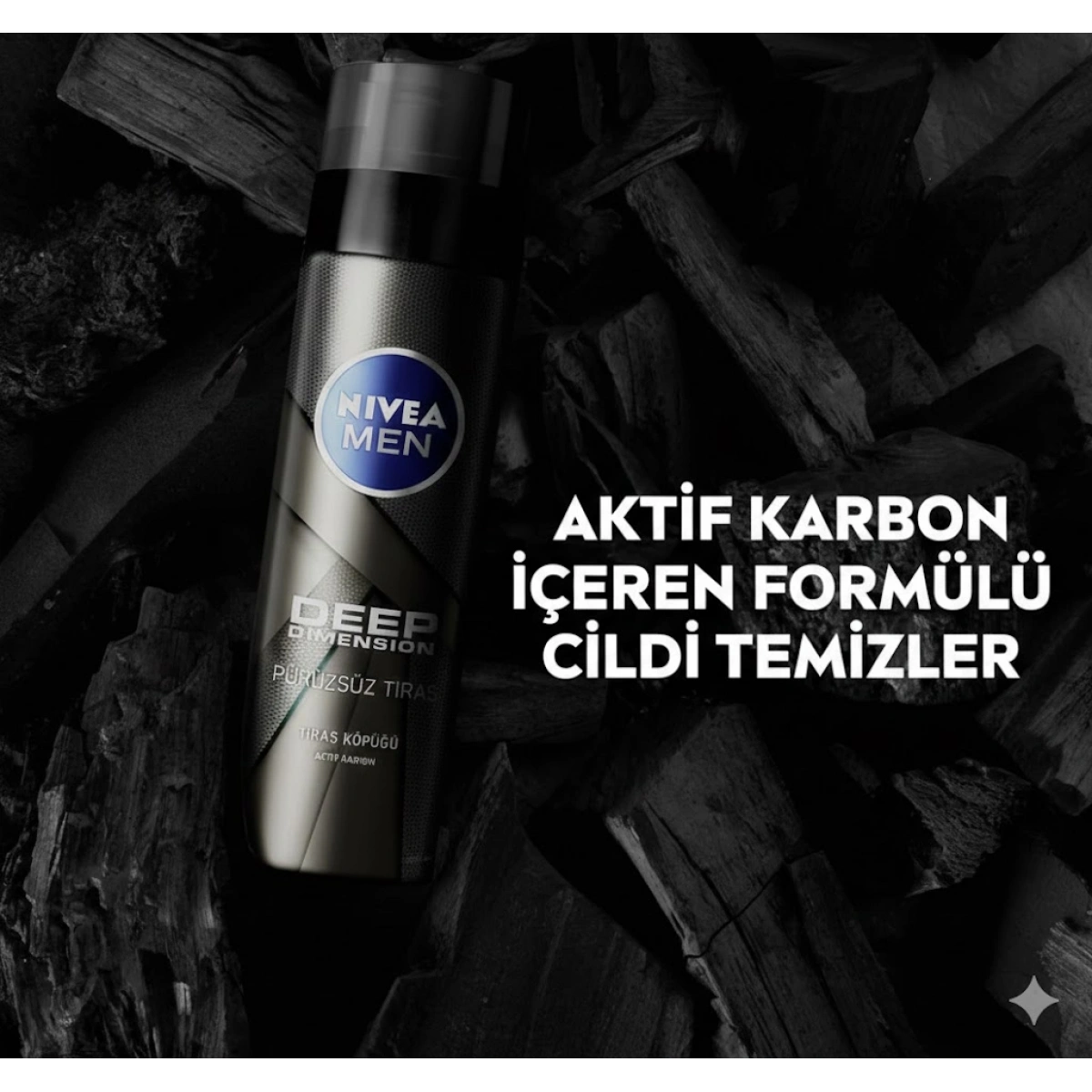 Nivea Deep Dimension Tıraş Köpüğü 200 ml