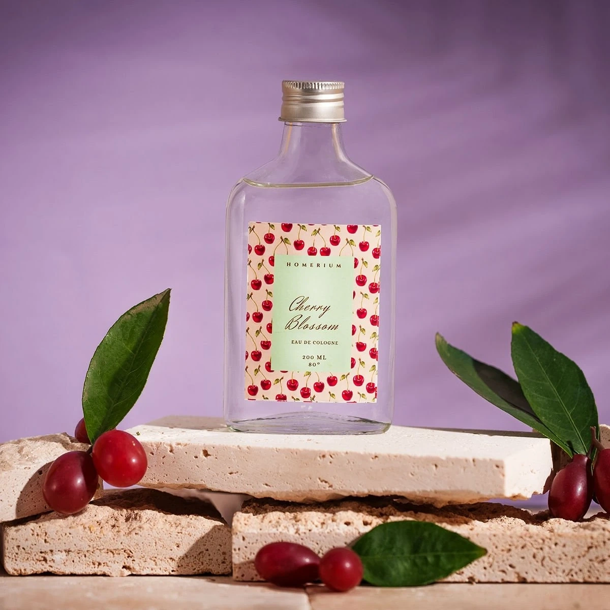 Cherry Blossom Parfümlü Kolonya Kiraz Çiçeği 200 ml Çam Şişe