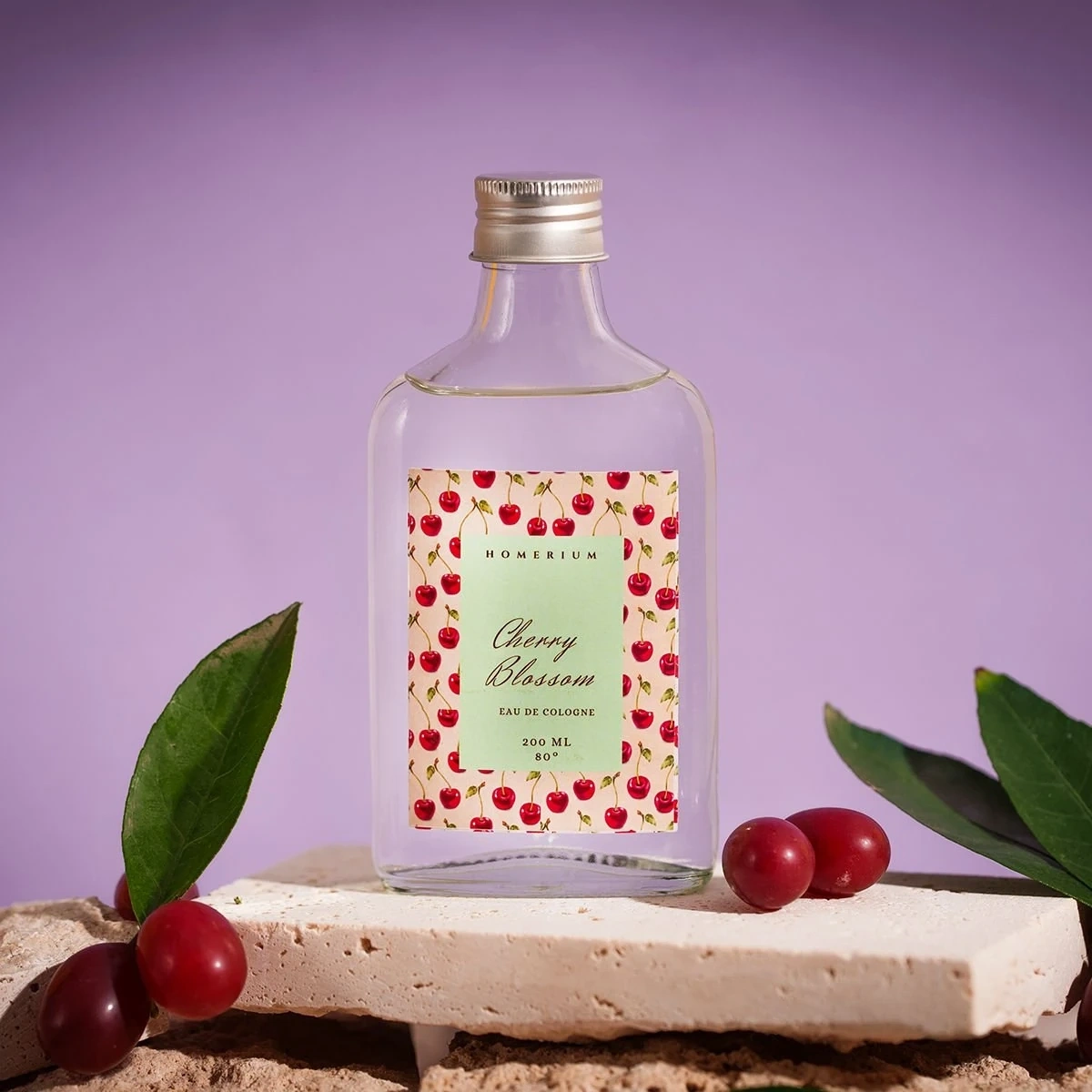 Cherry Blossom Parfümlü Kolonya Kiraz Çiçeği 200 ml Çam Şişe