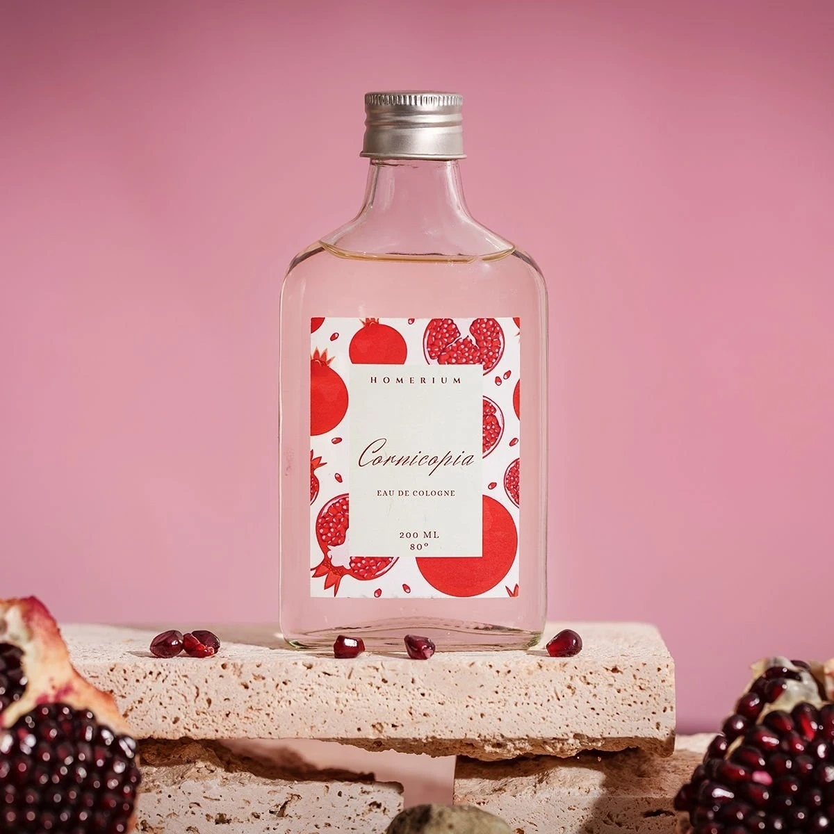 Cornicopia Parfümlü Kolonya Nar 200 ml Cam Şişe