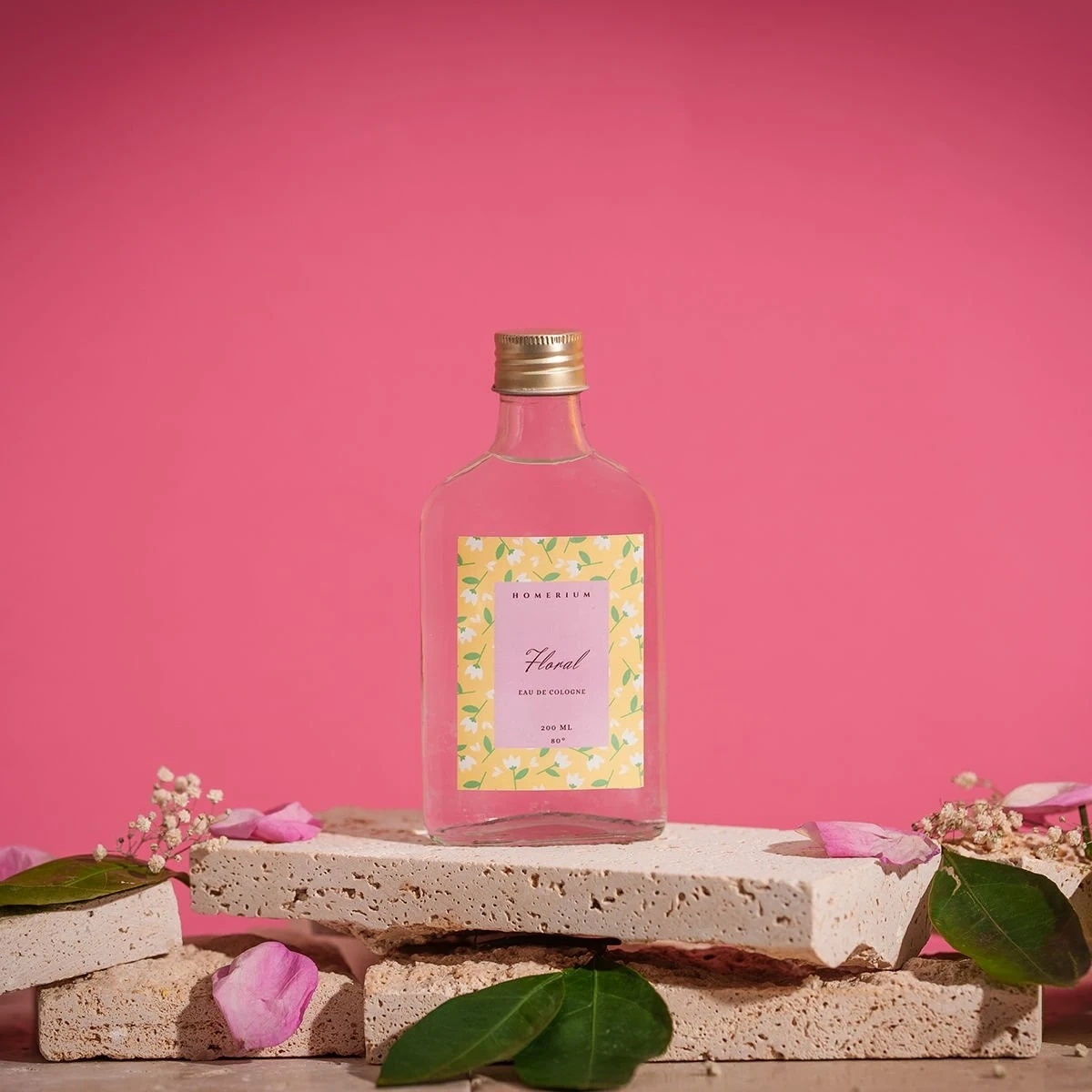 Floral Parfümlü Kolonya Orkide ve Yasemin 200 ml Cam Şişe