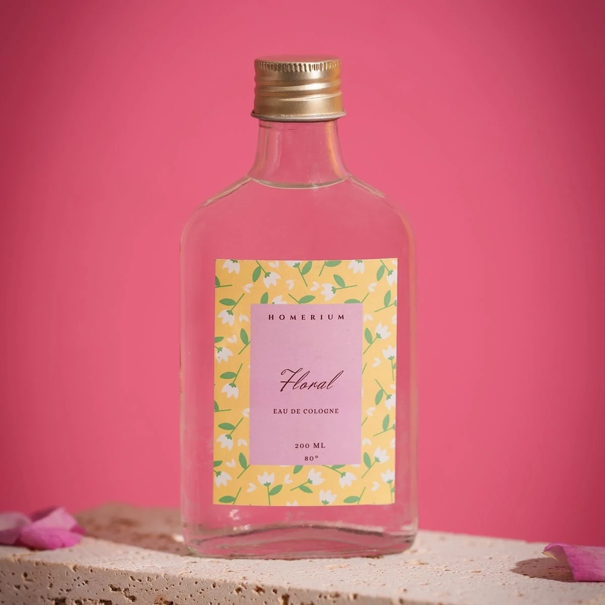 Floral Parfümlü Kolonya Orkide ve Yasemin 200 ml Cam Şişe