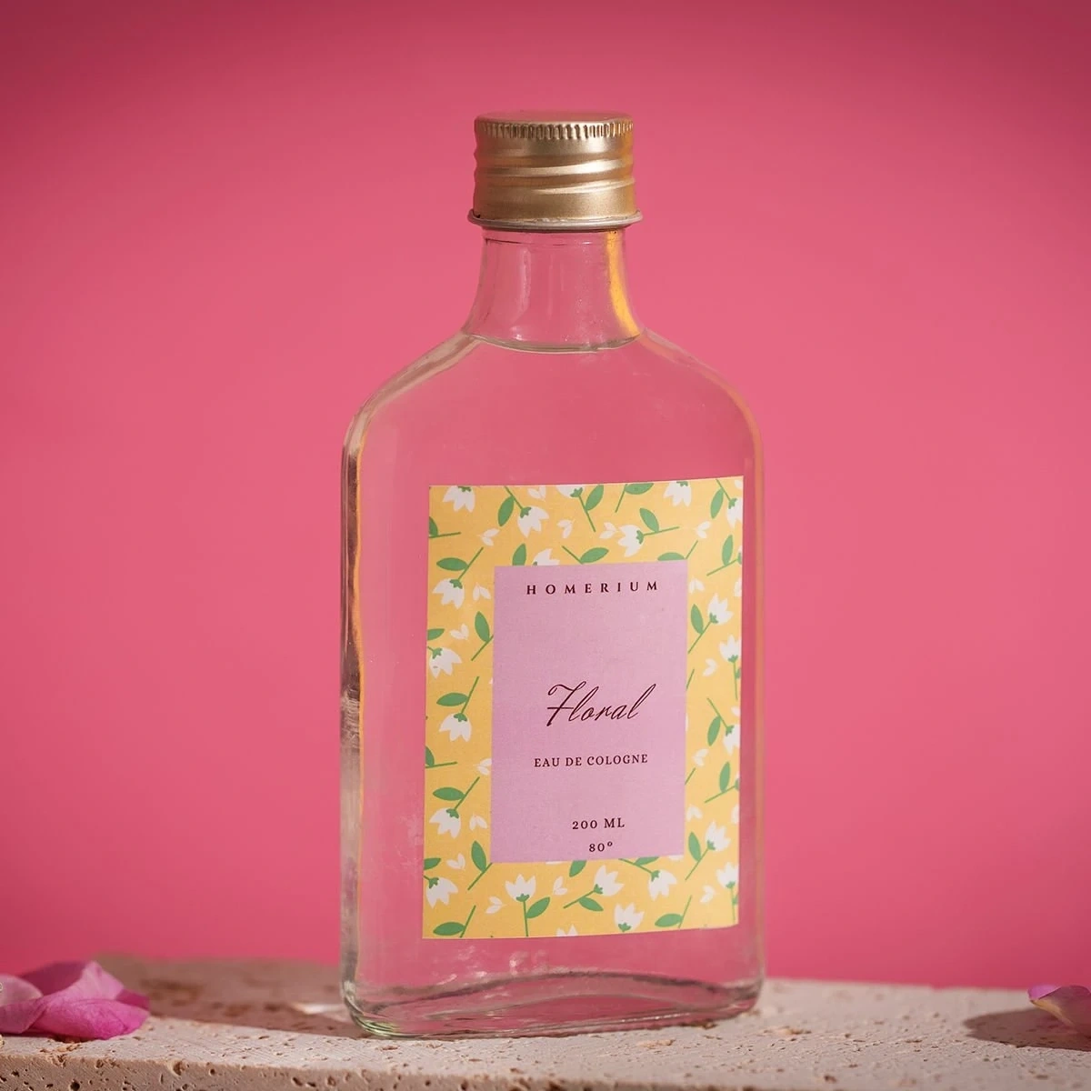 Floral Parfümlü Kolonya Orkide ve Yasemin 200 ml Cam Şişe