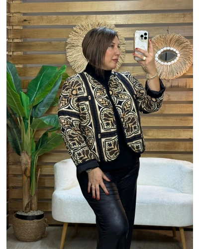 İtalyan Tasarım Otantik Ceket Siyah