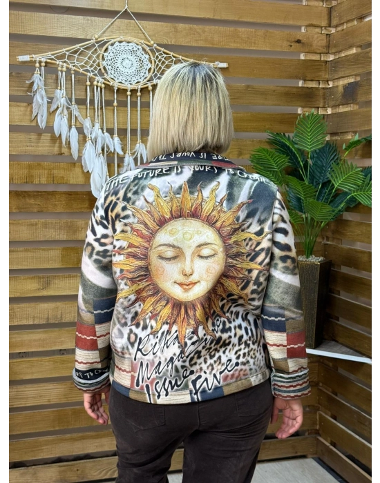 İtalyan Tasarım Güneş Umay Dijital Baskı Ceket