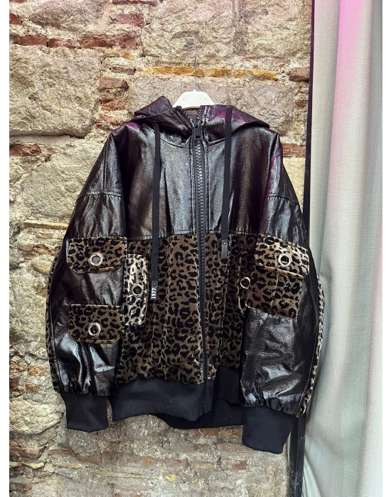 İtalyan Tasarım Leopar Desen Mont