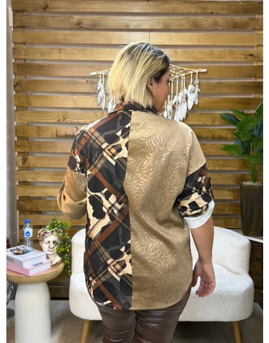 İtalyan Tasarım Nubuk Süet Gömlek Camel