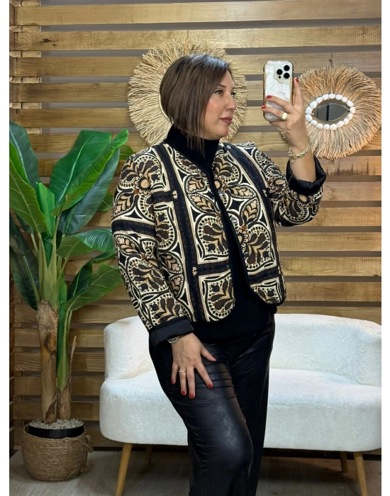 İtalyan Tasarım Otantik Ceket Siyah