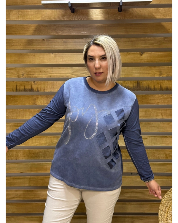 İtalyan tasarım lazer kesim sweat