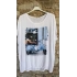 İtalyan Tasarım Baskılı T-Shirt Motosiklet