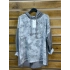 İtalyan Tasarım Kapüşonlu Yazı Detaylı Eskitme Sweatshirt Antrasit