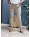 İtalyan Sihirli Likralı Pantolon Bej