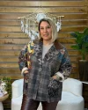 İtalyan Tasarım Keçe Blazer Ceket Yazı Detaylı
