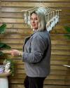 İtalyan Tasarım Keçe Ceket Füme