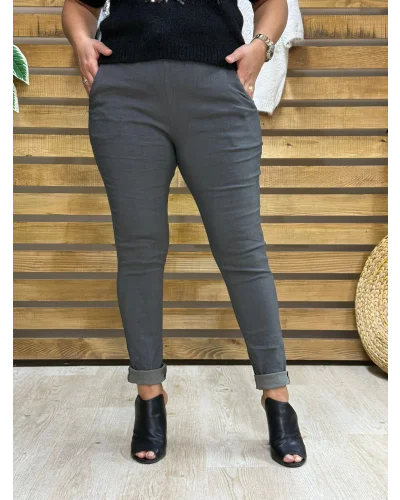 İtalyan Tasarım Full Likralı Sihirli Pantolon Antrasit