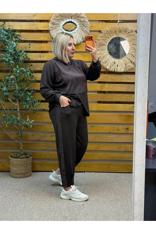 Tasarım İthal Kumaş Takım Acı Kahve