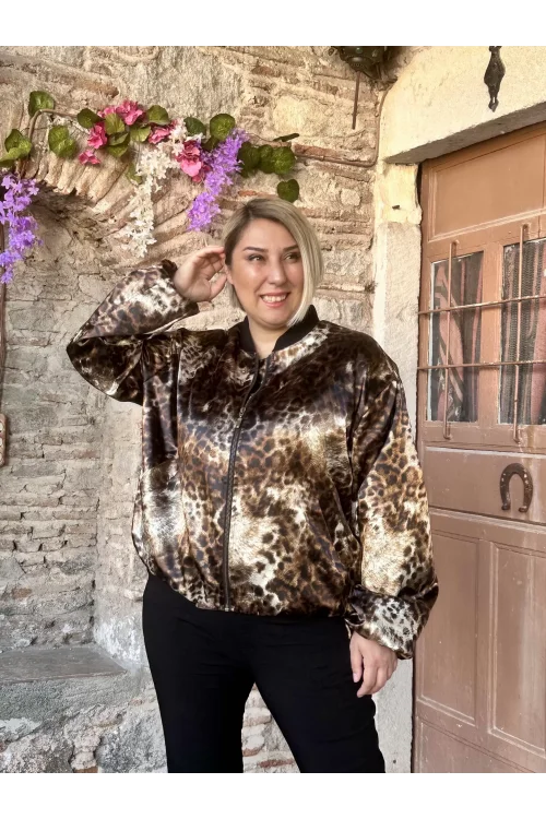 Astarlı Leopar Ceket