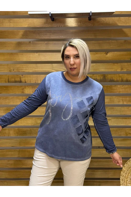 İtalyan tasarım lazer kesim sweat
