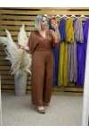 İtalyan Tasarım İpek Tulum Camel