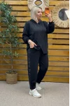 Tasarım İthal Kumaş Takım Siyah