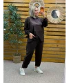 Tasarım İthal Kumaş Takım Acı Kahve