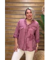 İtalyan Müslin Gömlek Bordo