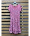 İtalyan Tasarim Batik Elbise Somon