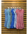 İtalyan Tasarim Batik Elbise Turkuaz