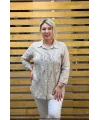 İtalyan Tasarım Çiçek Nakışlı Gömlek