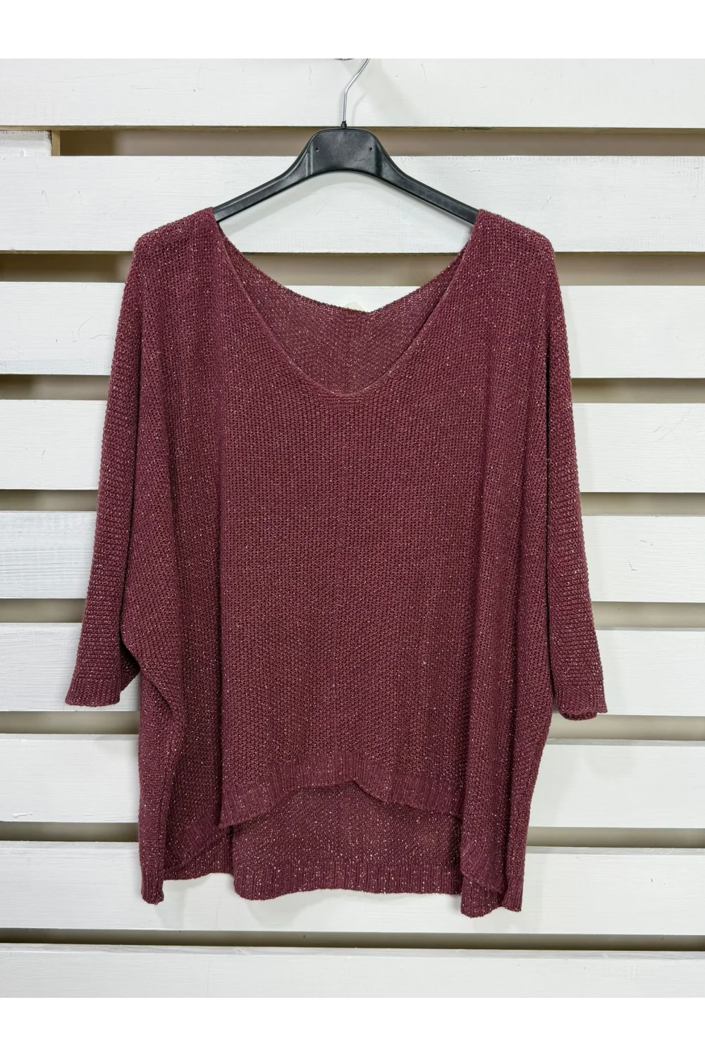 İtalyan Tasarım Merserize Bluz Bordo