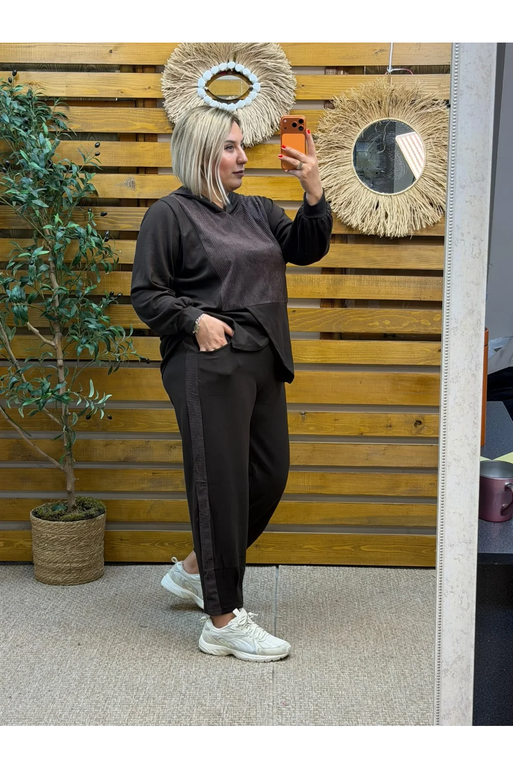 Tasarım İthal Kumaş Takım Acı Kahve