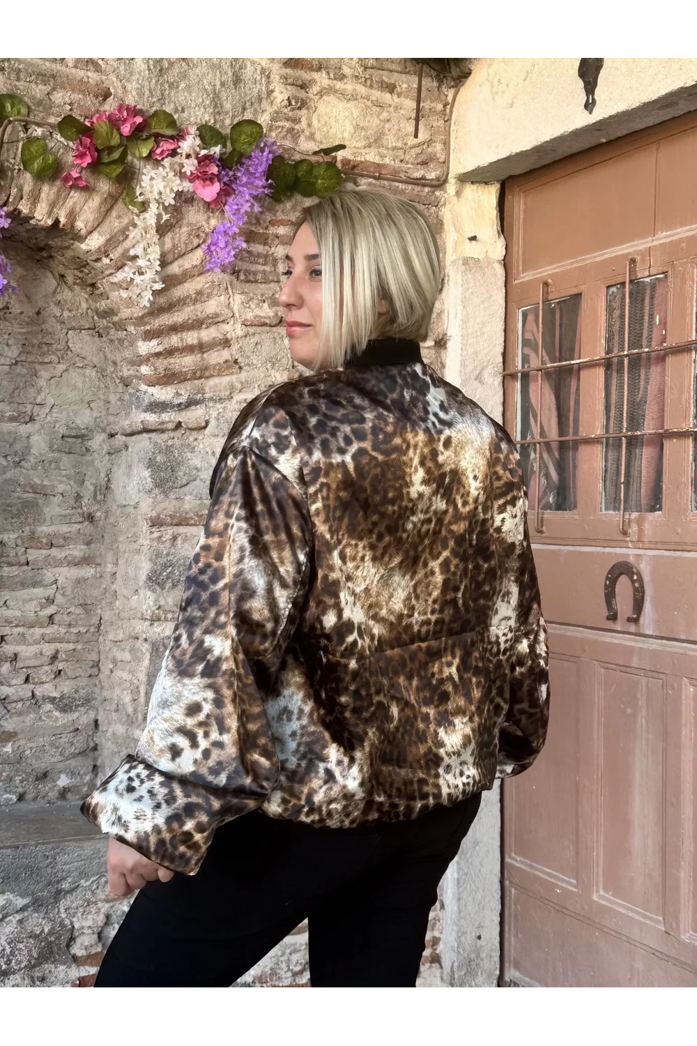 Astarlı Leopar Ceket