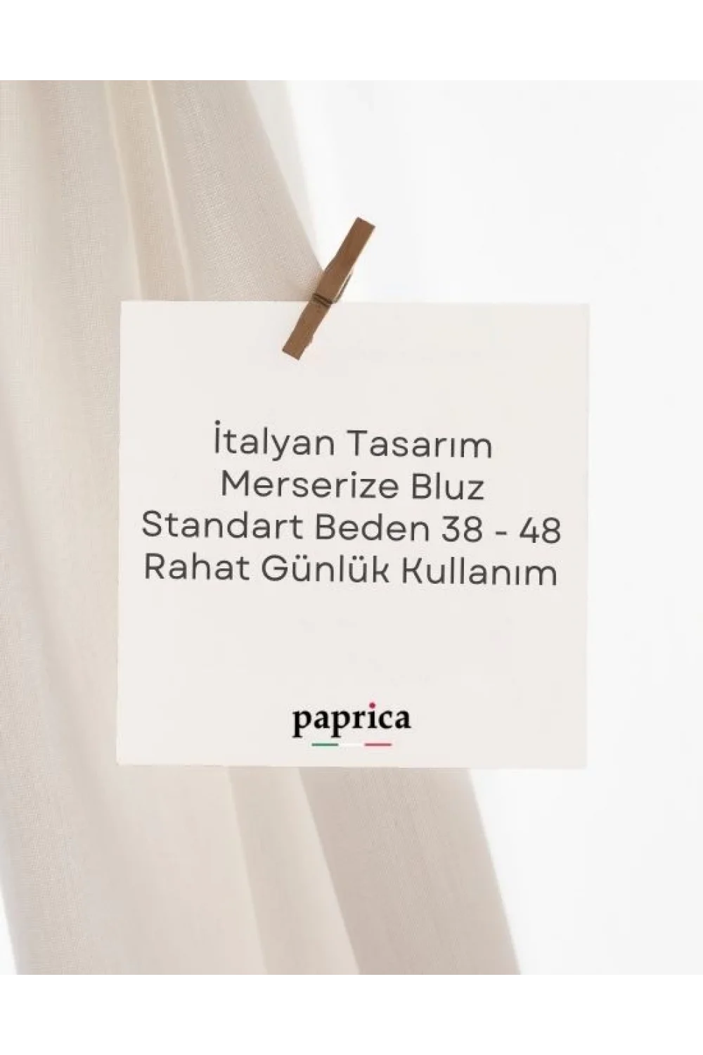 İtalyan Eskitme Merserize Tasarım Bluz İndigo